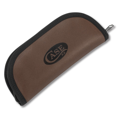 Case XX Knives Taco Carrying Pouch Logo Genuine Brown Leather